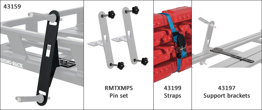 Rhino Rack Pioneer 43159 recovery track mounting brackets